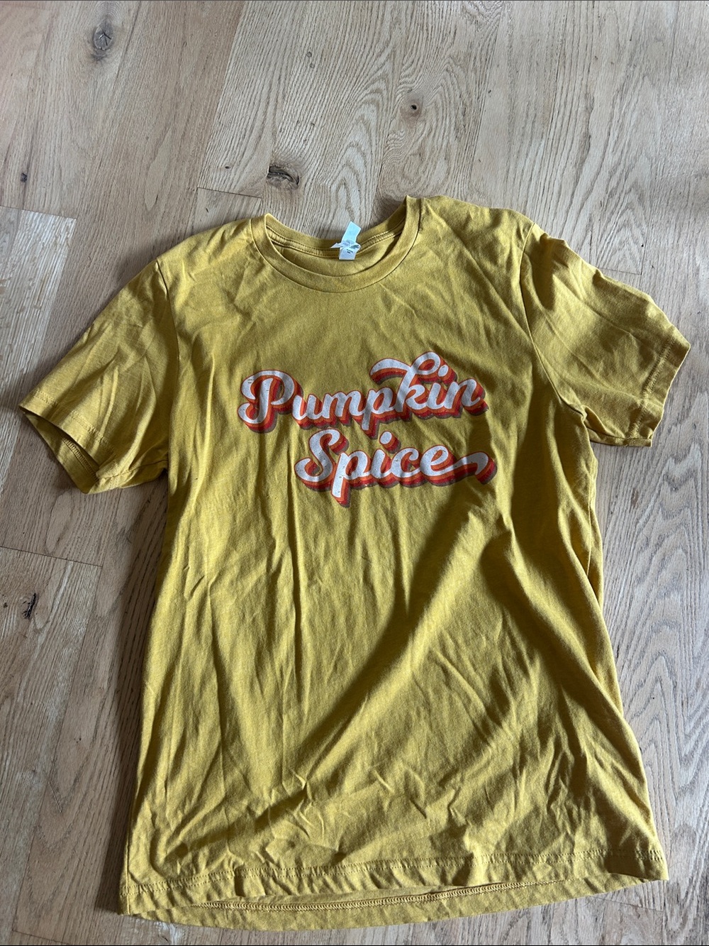 Bella Canvas Mustard Yellow 'Pumpkin Spice' Graphic Tee